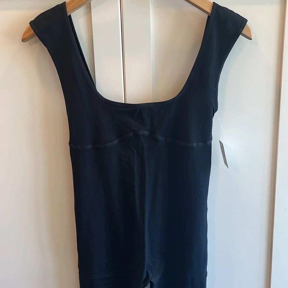 Free People Low back seamless sleeveless is intimate wear,  one-piece black